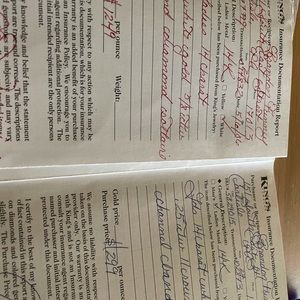 size 8 14k WG 5/8 ctw eng and .25 ctw wedding band